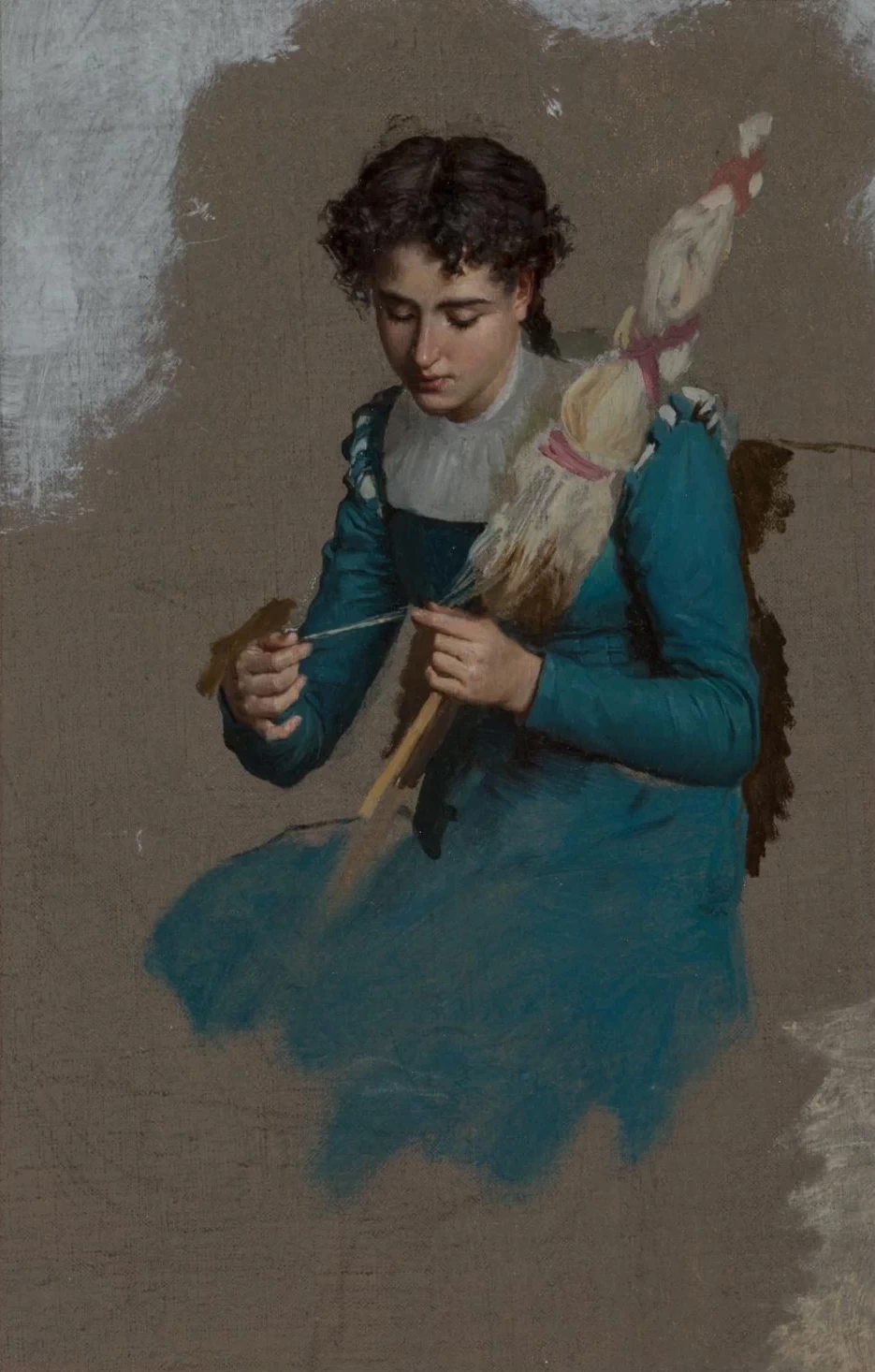 Marie - François Firmin, Girard, Giovane donna che fila